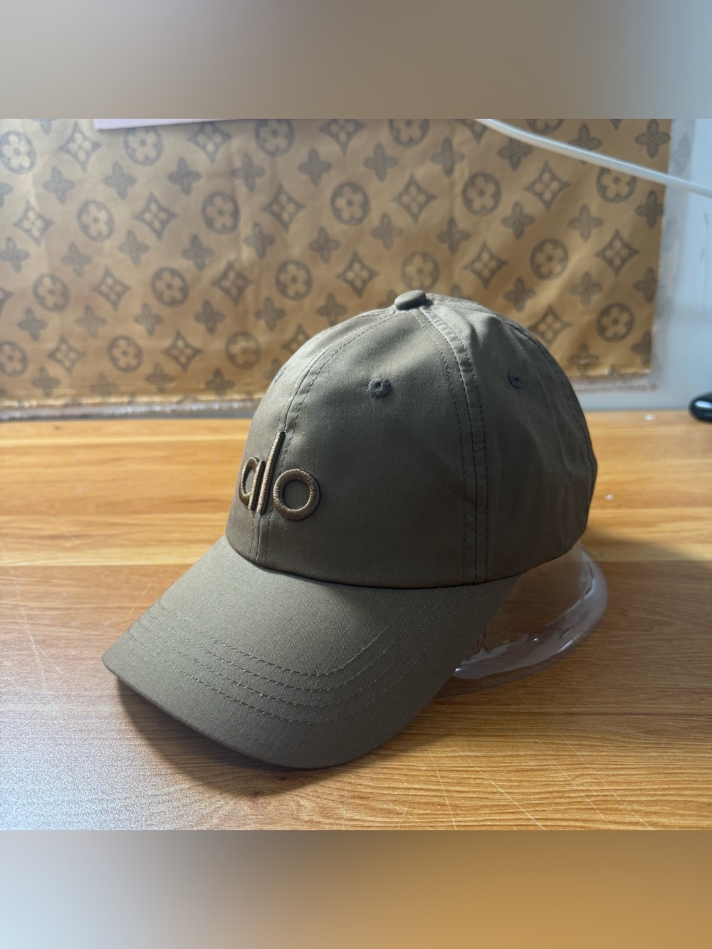 ALO Yoga Olive Green Logo Baseball Cap